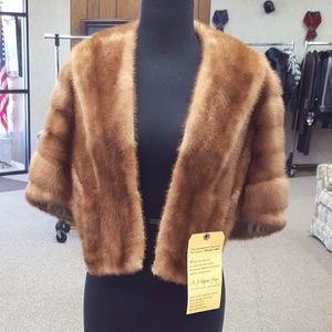 Natural Autumn Haze Mink Fur Stole